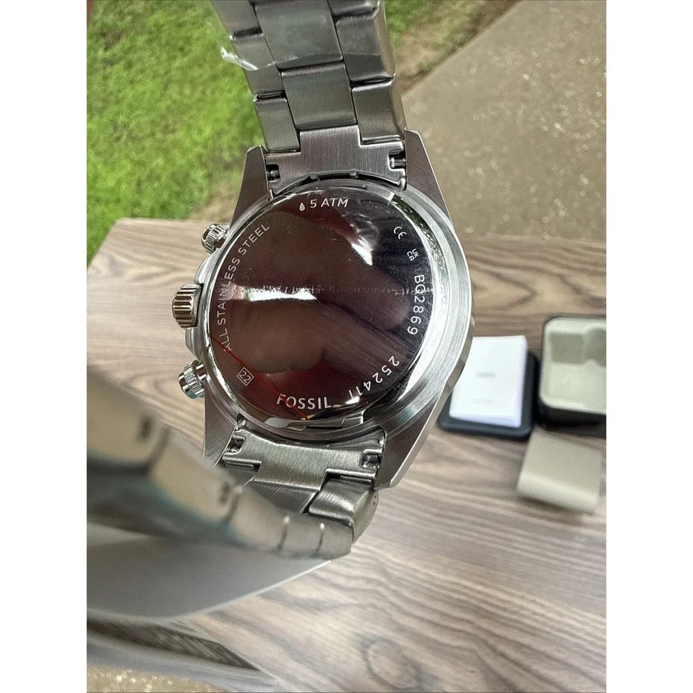 Fossil Autocross BQ2878‎ Mens Multifunction Blue Sunray Dial Watch NIBWT